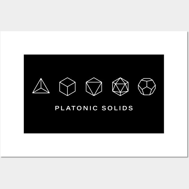 Platonic Solids - 5 Wall Art by souloff